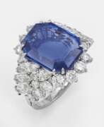 Aperçu. Prachtvoller Juwelenring mit Saphir und Diamanten …