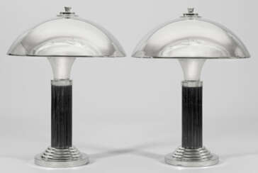 Paar Tischlampen im Art Déco-Stil 1-flg.…