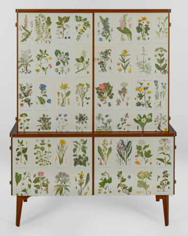 Mid Century-Schrank mit "Nordens Flora"-… - Foto 1