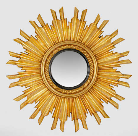 Sonnenspiegel Holz, vergoldet bzw. teilw… - photo 1
