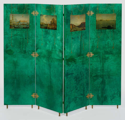 Extravaganter Paravent von Aldo Tura 4-t… - photo 1
