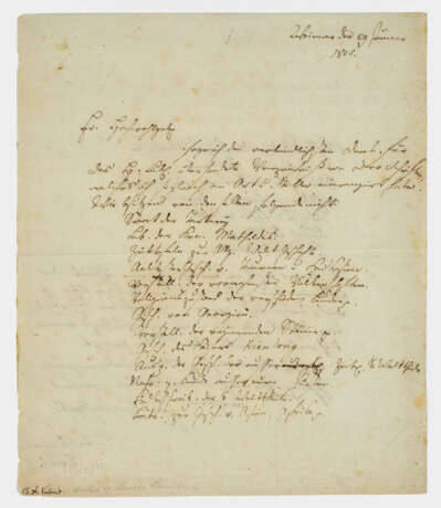 Brief von Christian August Vulpius Creme… - photo 1