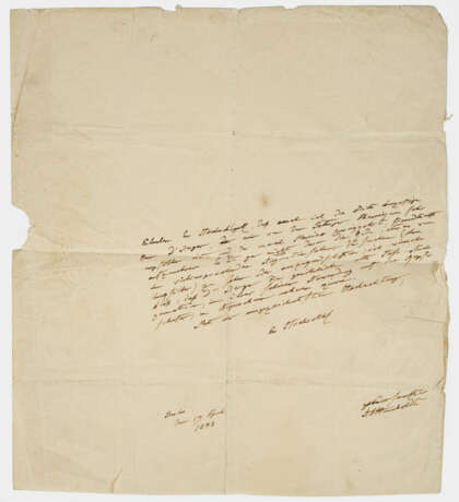 Brief von Alexander von Humboldt Cremewe… - photo 1