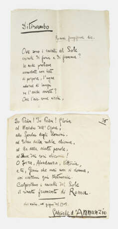 Manuskript des italienischen Schriftstel… - photo 1