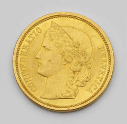 Goldmünze "Schweiz, 20 Franken, Helvetia…