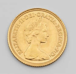 Goldmünze "Großbritannien, 1/2 Sovereign…