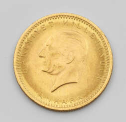 Goldmünze "Türkei, 100 Piaster, Tam Cumh…