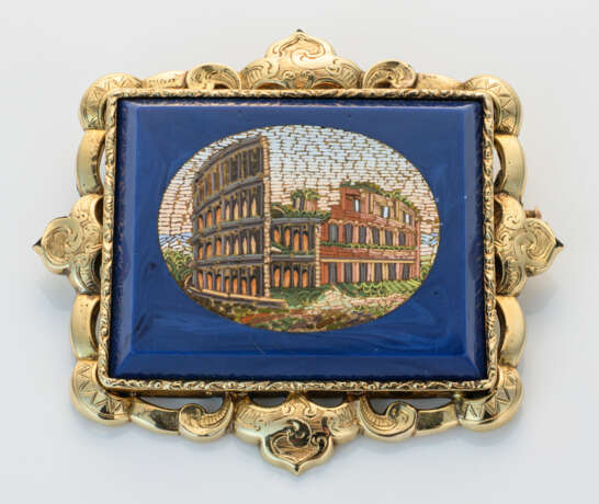 Italienische Grand Tour-Mikromosaikbrosc… - photo 1