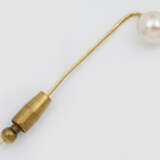 Plastronnadel mit Südsee-Perle Gelbgold,… - фото 1
