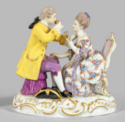 Figurengruppe "Der Augenarzt" Rocaillere…