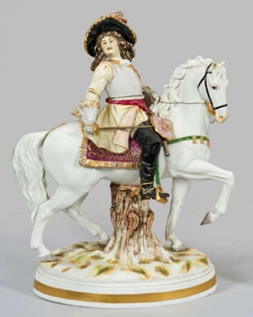 Große Reiterfigur Ovaler, naturalistisch… - Foto 1