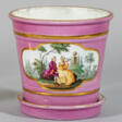 Biedermeier-Cachepot mit Watteauszenen R… - Now at the auction