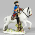 Miniatur-Figur eines Jägers zu Pferde Au… - Jetzt bei der Auktion