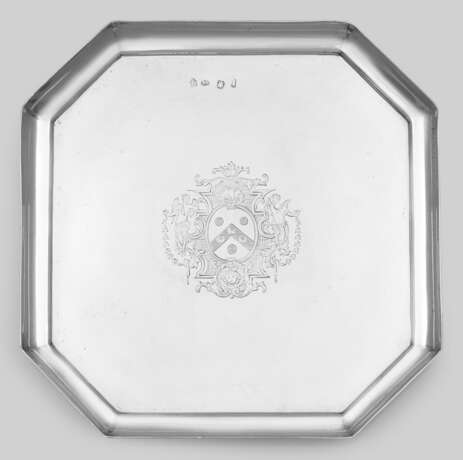 Georg I-Salver mit Wappengravur Sterling… - фото 1