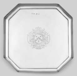 Georg I-Salver mit Wappengravur Sterling…