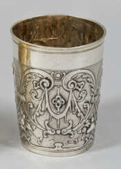 Barock-Becher Silber. Sich konisch erwei…