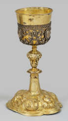 Barocker Abendmahlskelch Silber, teilw. …