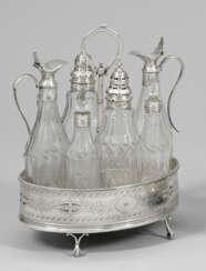 Georg III-Menage Sterlingsilber und Kris…