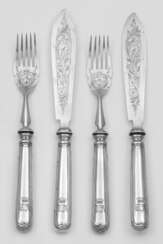 Fischbesteck für 6 Personen Silber. 12-t…