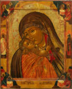 Icons. Ikone "Gottesmutter Korsunskaja" Tempera…