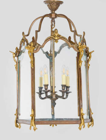 Große Deckenampel 5-flg.; Bronze, teilw.… - фото 1