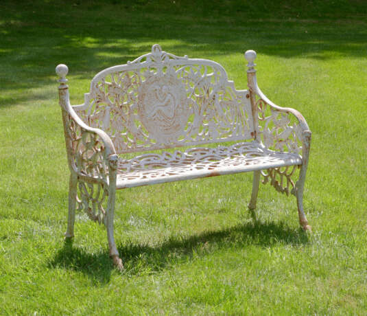 Gartenbank im Belle Epoque-Stil Gusseise… - Foto 1