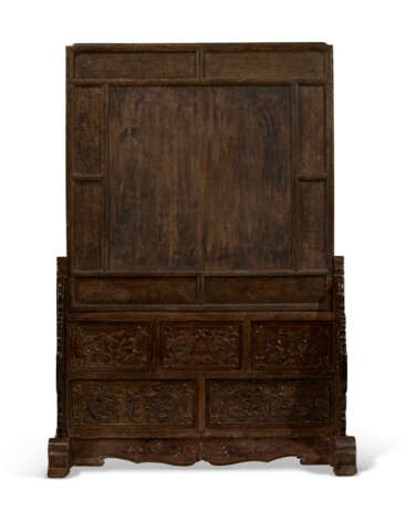 A MAGNIFICENT AND VERY RARE ZITAN FLOOR SCREEN - photo 2