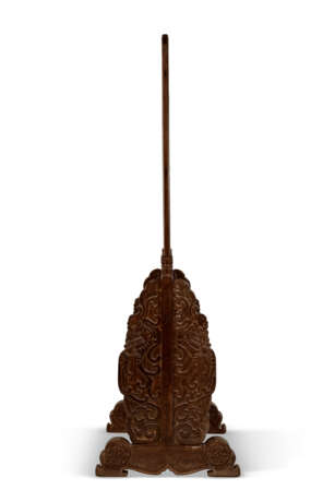 A MAGNIFICENT AND VERY RARE ZITAN FLOOR SCREEN - photo 4