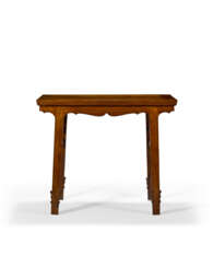 A RARE HUANGHUALI RECESSED-LEG WINE TABLE