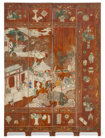 A DATED TWELVE-PANEL COROMANDEL LACQUER `BIRTHDAY` SCREEN - photo 6