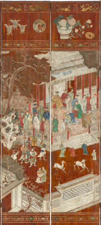 A DATED TWELVE-PANEL COROMANDEL LACQUER `BIRTHDAY` SCREEN - photo 8