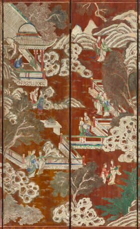 A DATED TWELVE-PANEL COROMANDEL LACQUER `BIRTHDAY` SCREEN - photo 14