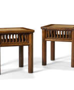 Qing Dynasty. A RARE PAIR OF HUANGHUALI STOOLS