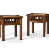 A RARE PAIR OF HUANGHUALI STOOLS - фото 1