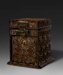 A RARE GURI LACQUER SEAL CHEST