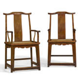 A PAIR OF HUANGHUALI `OFFICIAL`S HAT` ARMCHAIRS - photo 1