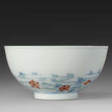 A RARE DOUCAI `PRUNUS BLOSSOMS ON WAVES` BOWL - photo 2