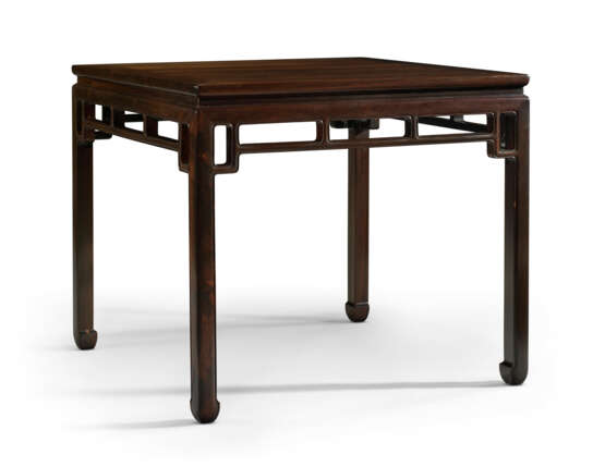 A ZITAN SQUARE TABLE - photo 1