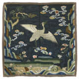 AN EMBROIDERED GAUZE RANK BADGE OF AN EGRET FOR A SIXTH-RANK CIVIL OFFICIAL, BUZI - photo 1