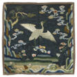 AN EMBROIDERED GAUZE RANK BADGE OF AN EGRET FOR A SIXTH-RANK CIVIL OFFICIAL, BUZI - Maintenant aux enchères