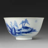 A BLUE AND WHITE `MENG HAOREN` BOWL - фото 2