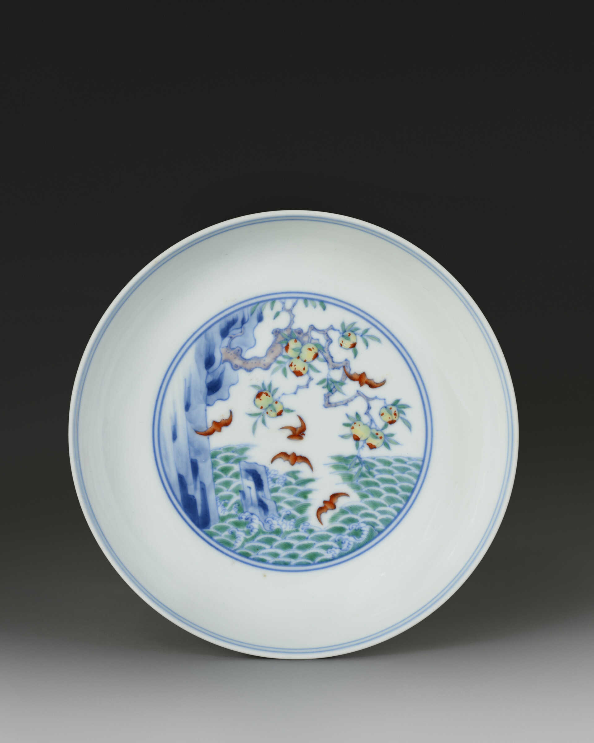 A DOUCAI &#39;BIRTHDAY&#39; DISH