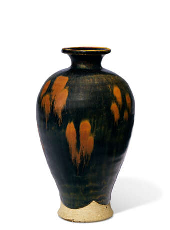 A CIZHOU-TYPE RUSSET-SPLASHED BLACK-GLAZED VASE, MEIPING - photo 3