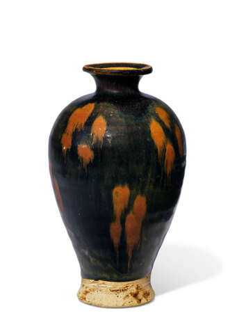 A CIZHOU-TYPE RUSSET-SPLASHED BLACK-GLAZED VASE, MEIPING - photo 5