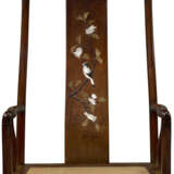 A VERY RARE PAIR OF INLAID HUANGHUALI `SOUTHERN OFFICIAL`S HAT` ARMCHAIRS - photo 8