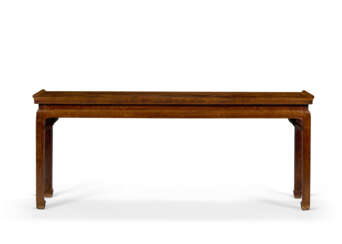 A VERY RARE HUANGHUALI CORNER-LEG TABLE