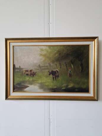 Painting Canvas Academic art 19th century - photo 4