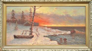 Sunset by the sea