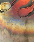Обзор. Flame Colored Copper Painting by Arthur UNGER. Signed.