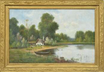 Paysage au bord du lac 